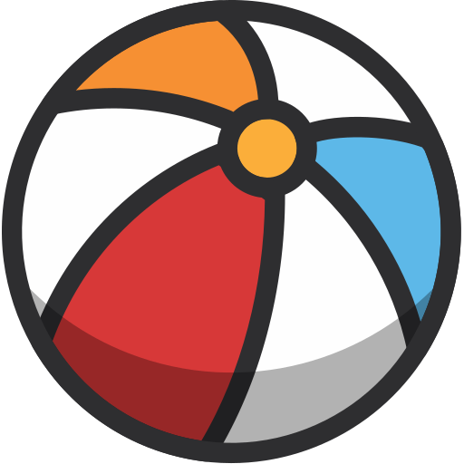 Ball, beach, beach ball, fun, holidays, summer icon